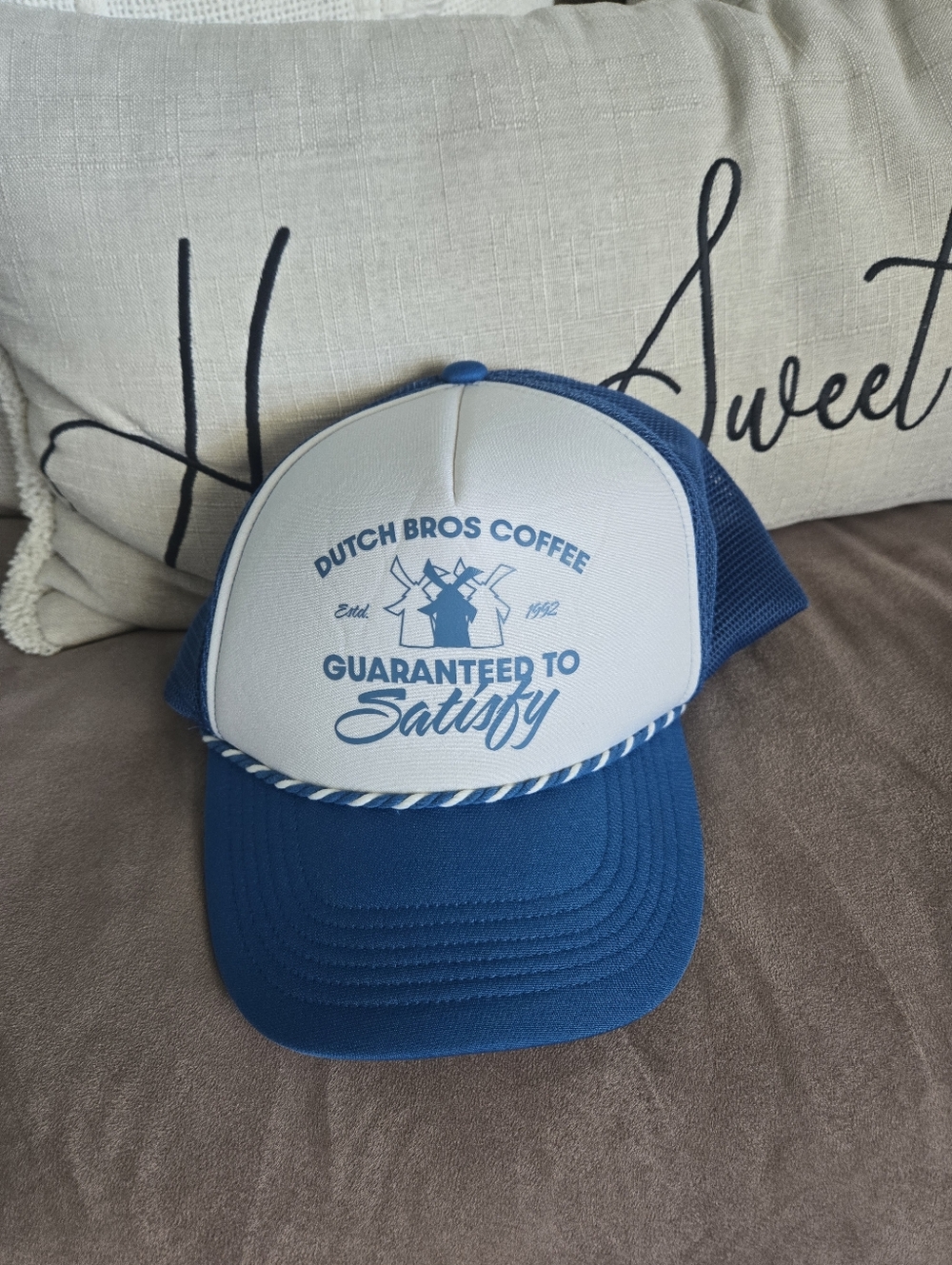 Dutch Bros Coffee Blue & White Trucker Hat